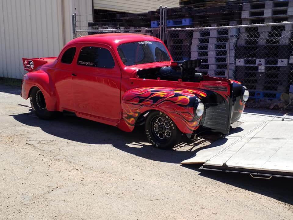 Tamco Paint HB9902 Bright Red Basecoat on 1940 Plymouth