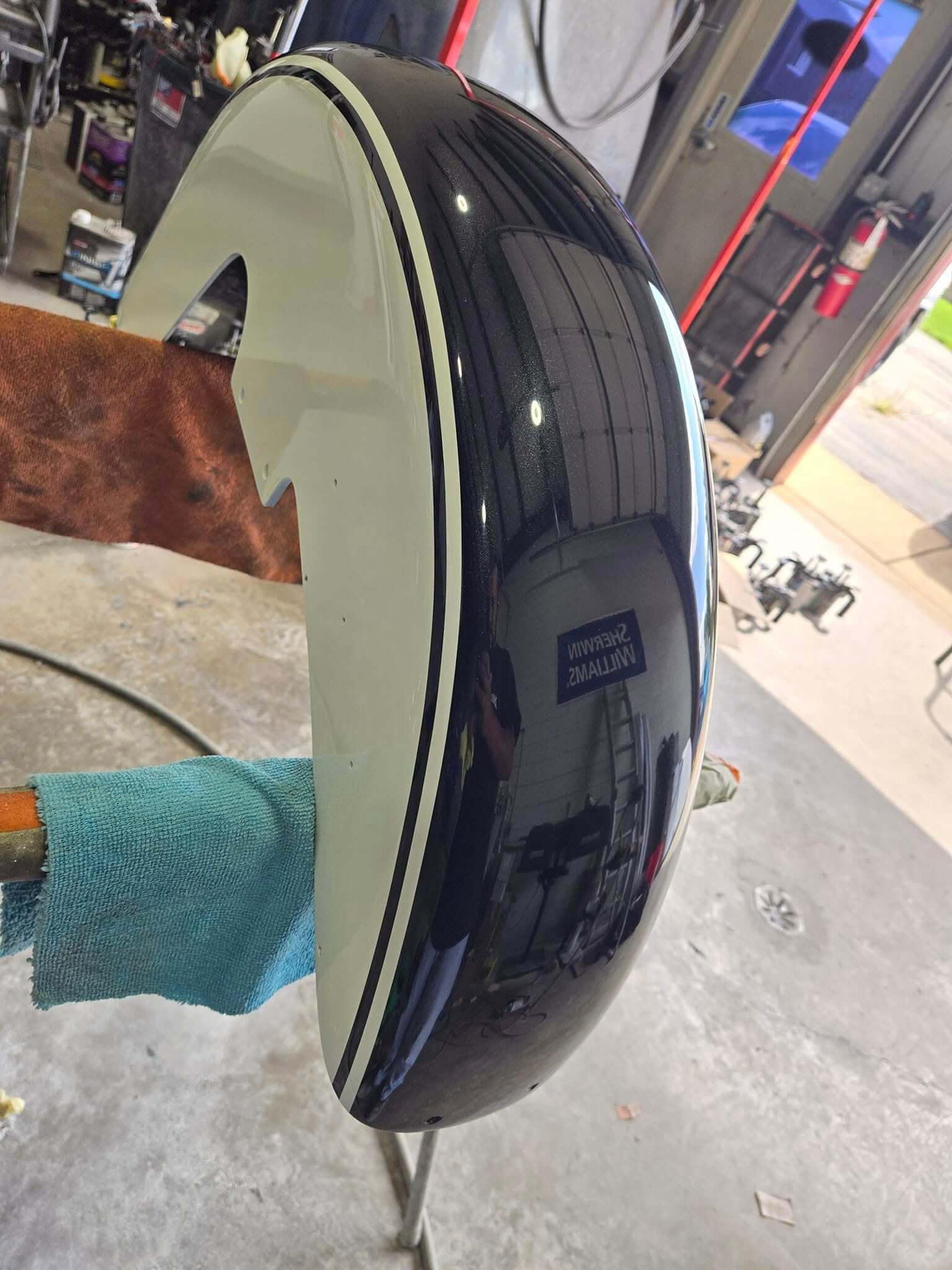 Tamco Paint HC2021 High Solids Clearcoat Kit in Motorcycle Fender