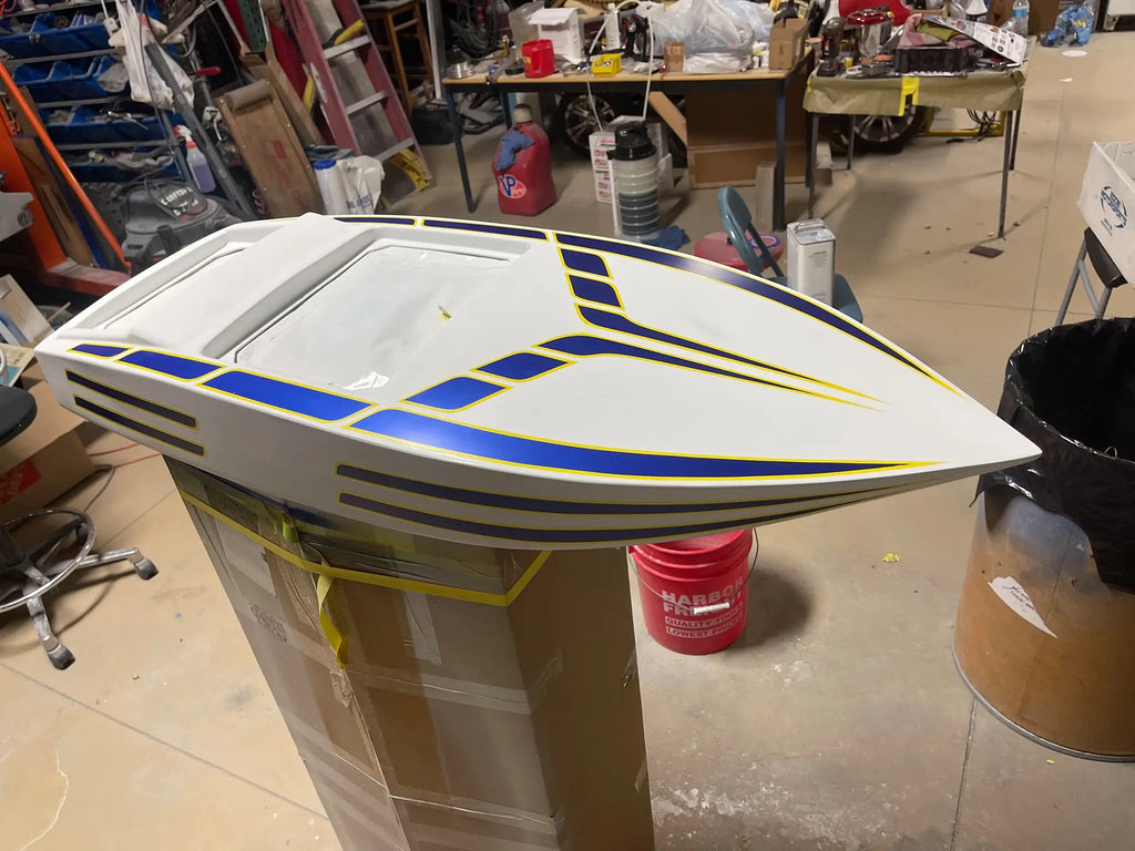Tamco Paint HC4100 Glamour Clearcoat Kit on RC Boat
