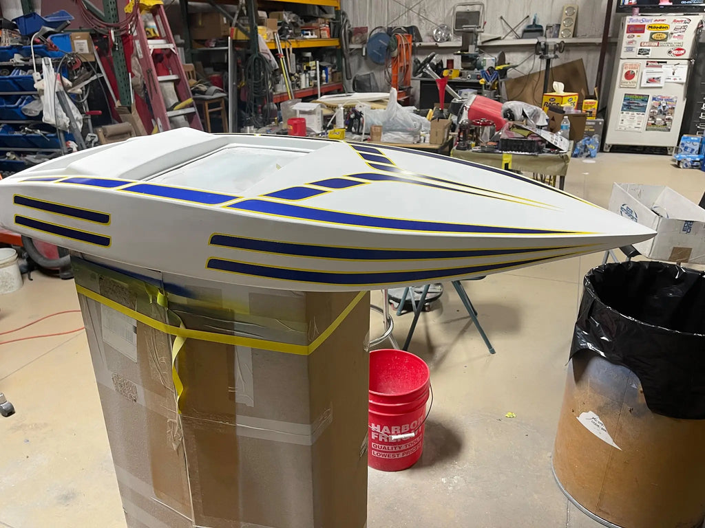 Tamco Paint HC4100 Glamour Clearcoat Kit on RC Boat