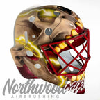 Tamco Paint HC9500 HI-Speed Impact 30 Min Clearcoat Kit in Customized Hockey Mask