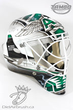 Tamco Paint HC9500 Hi-Speed Impact 30 Min Clearcoat Kit on Goalie Mask