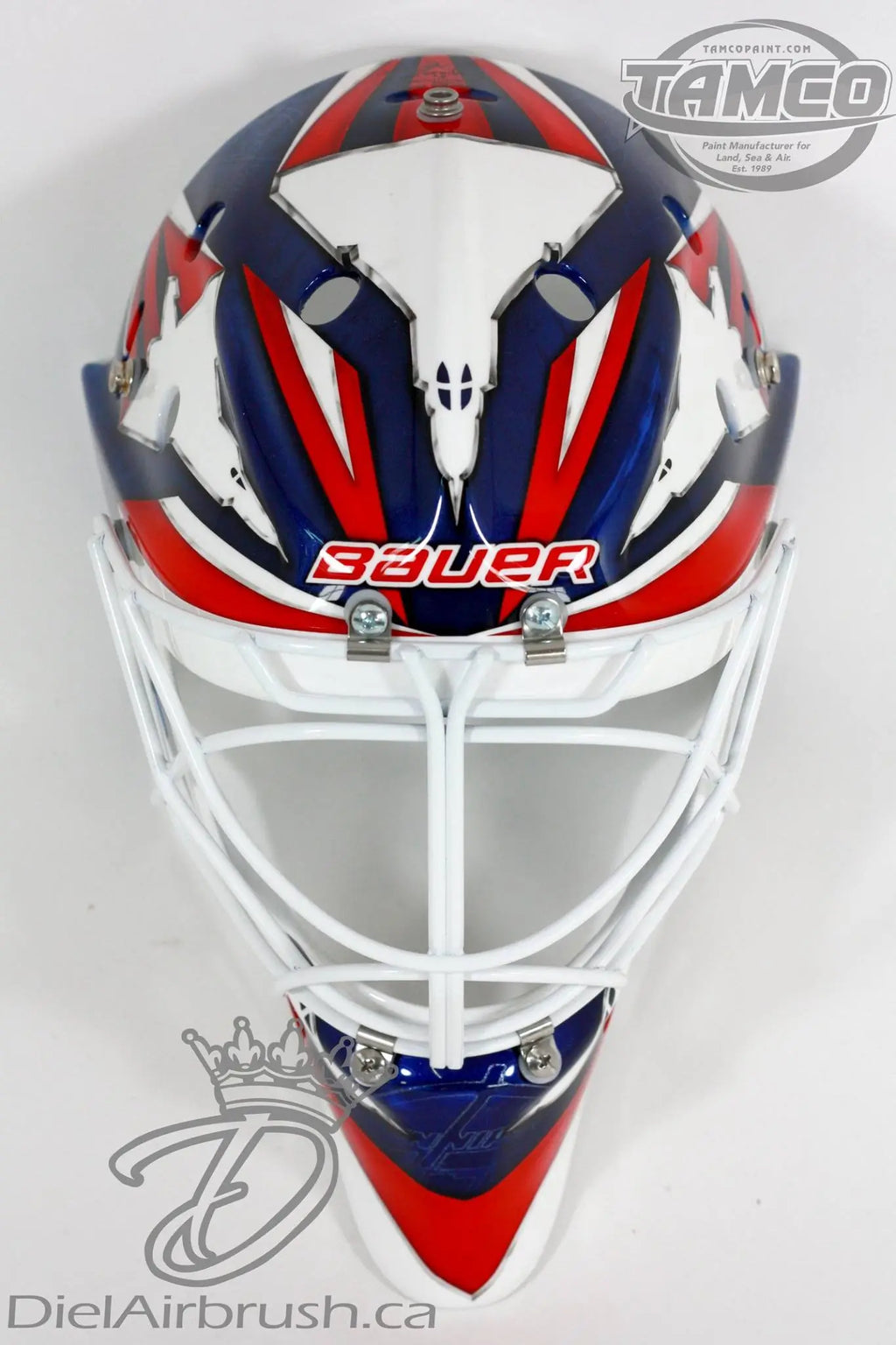 Tamco Paint HC9500 Hi-Speed Impact 30 Min Clearcoat Kit on Goalie Mask