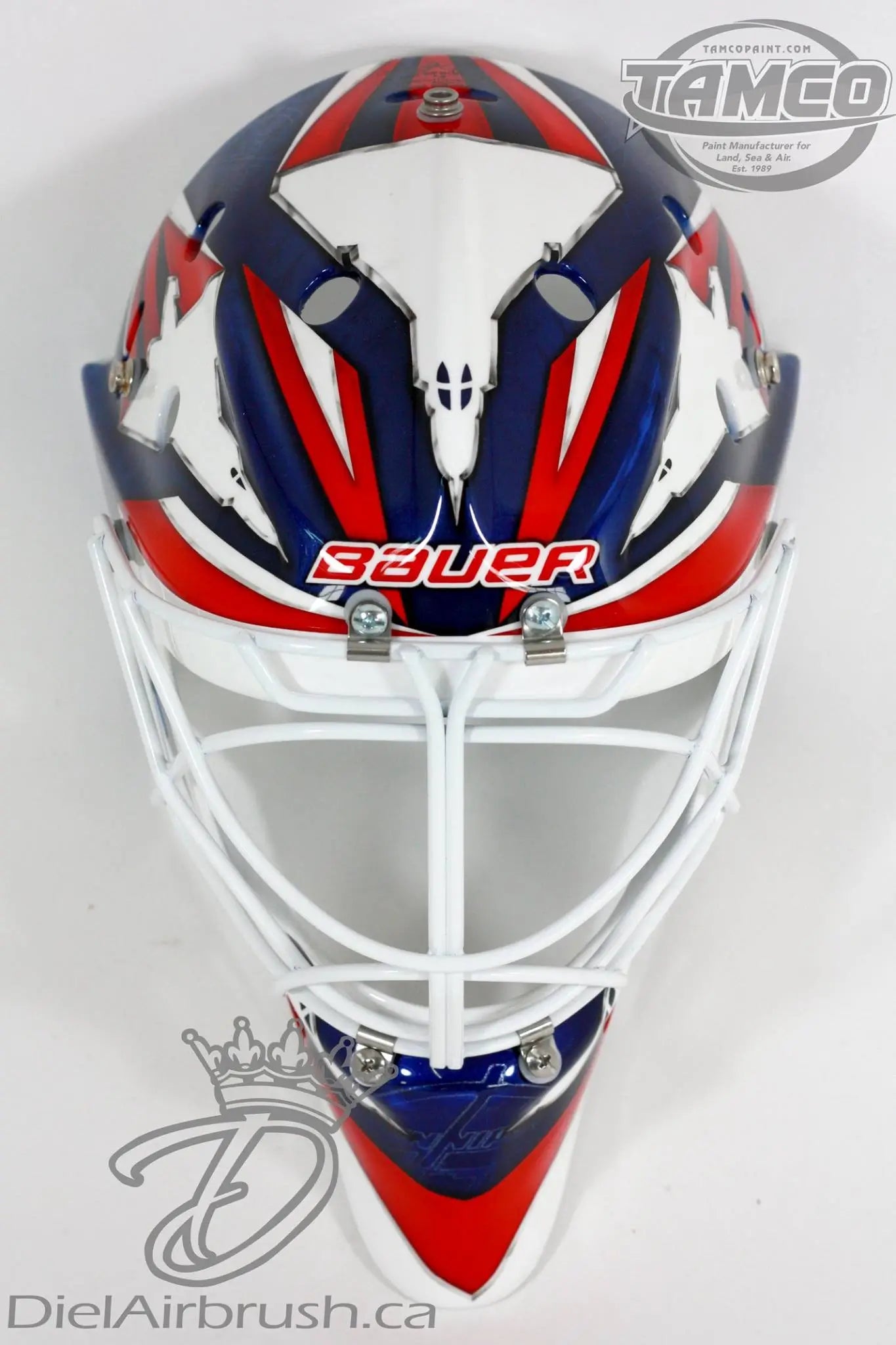 Tamco Paint HC9500 Hi-Speed Impact 30 Min Clearcoat Kit on Goalie Mask