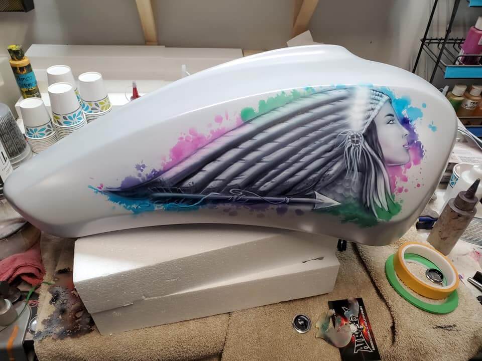 HI-Speed Impact 30 Min Clearcoat Motorcycle Tank