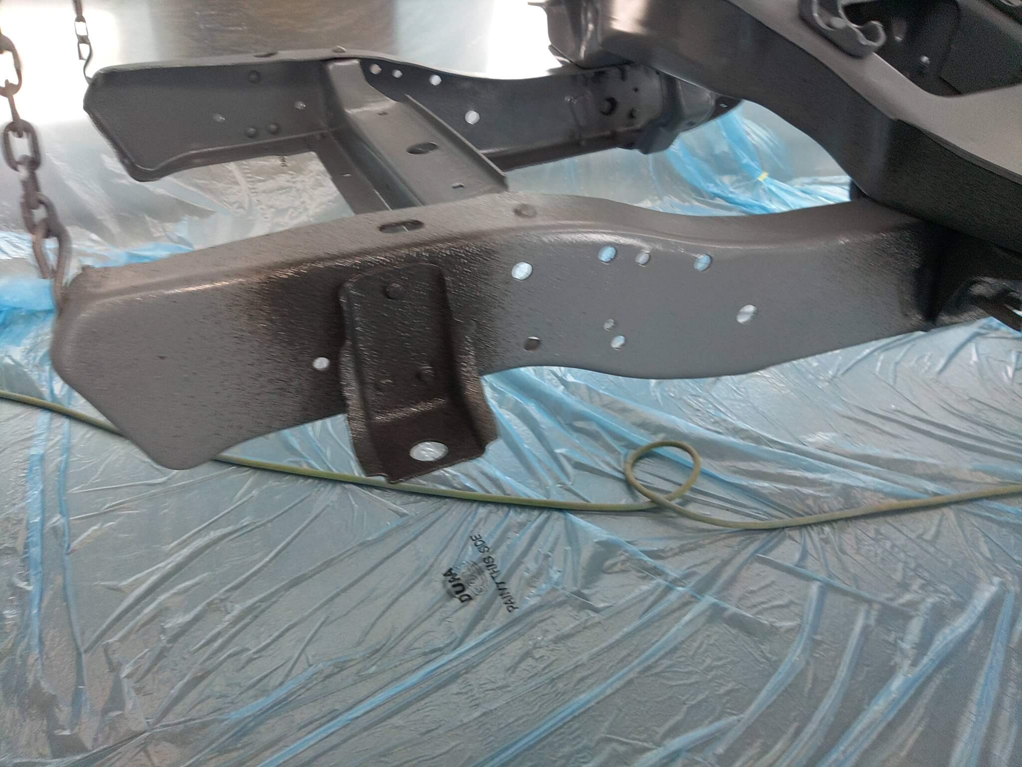 Tamco Paint HP661 Grey DTA Epoxy on Frame and Suspension Parts of 1966 GMC 2WD
