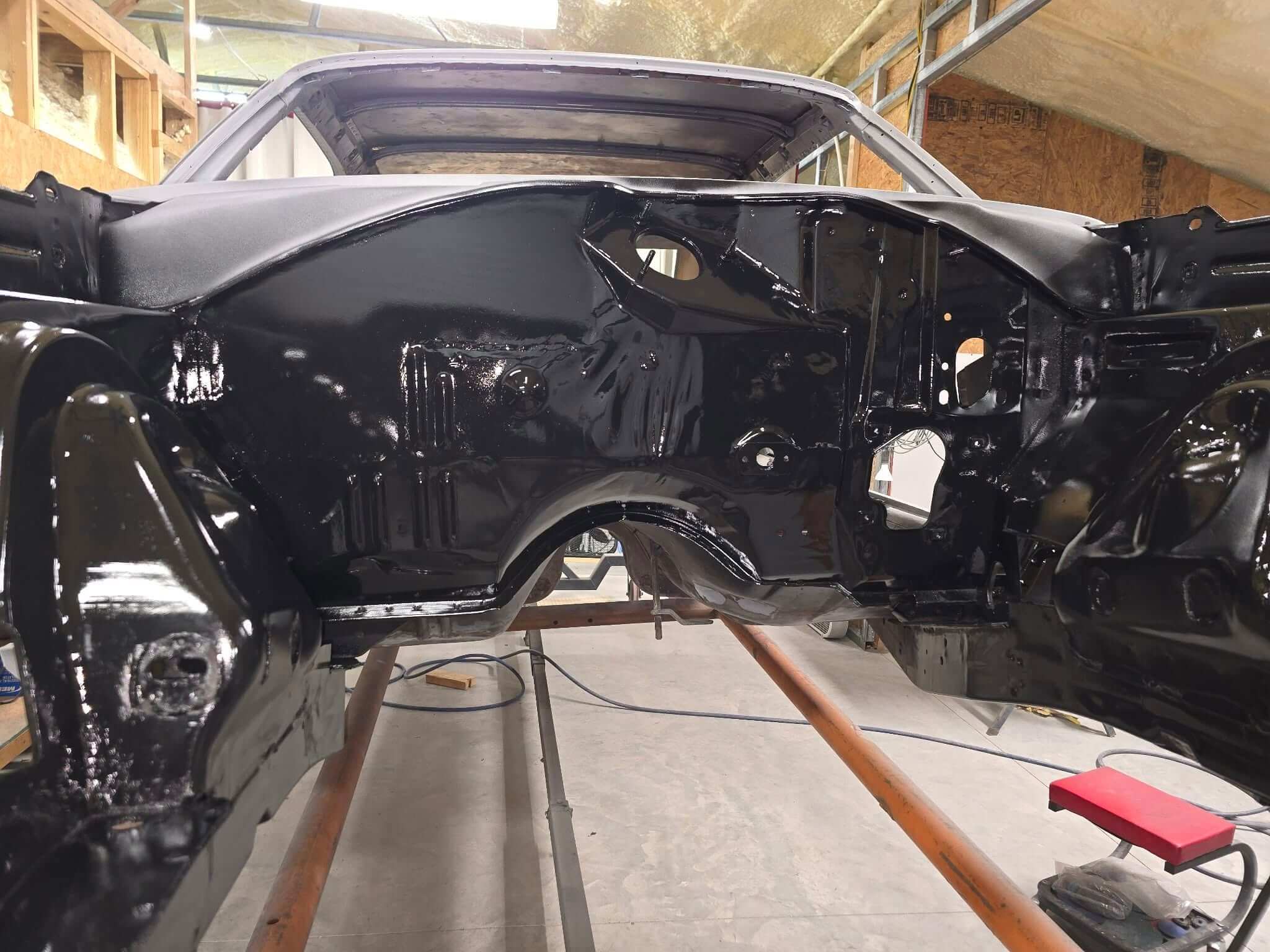 Tamco Paint HP662 Black DTA Epoxy Kit in 1968 Dodge Charger