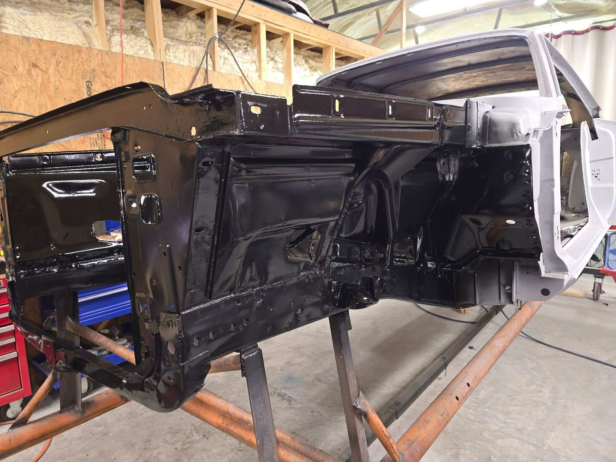 Tamco Paint HP662 Black DTA Epoxy Kit in 1968 Dodge Charger
