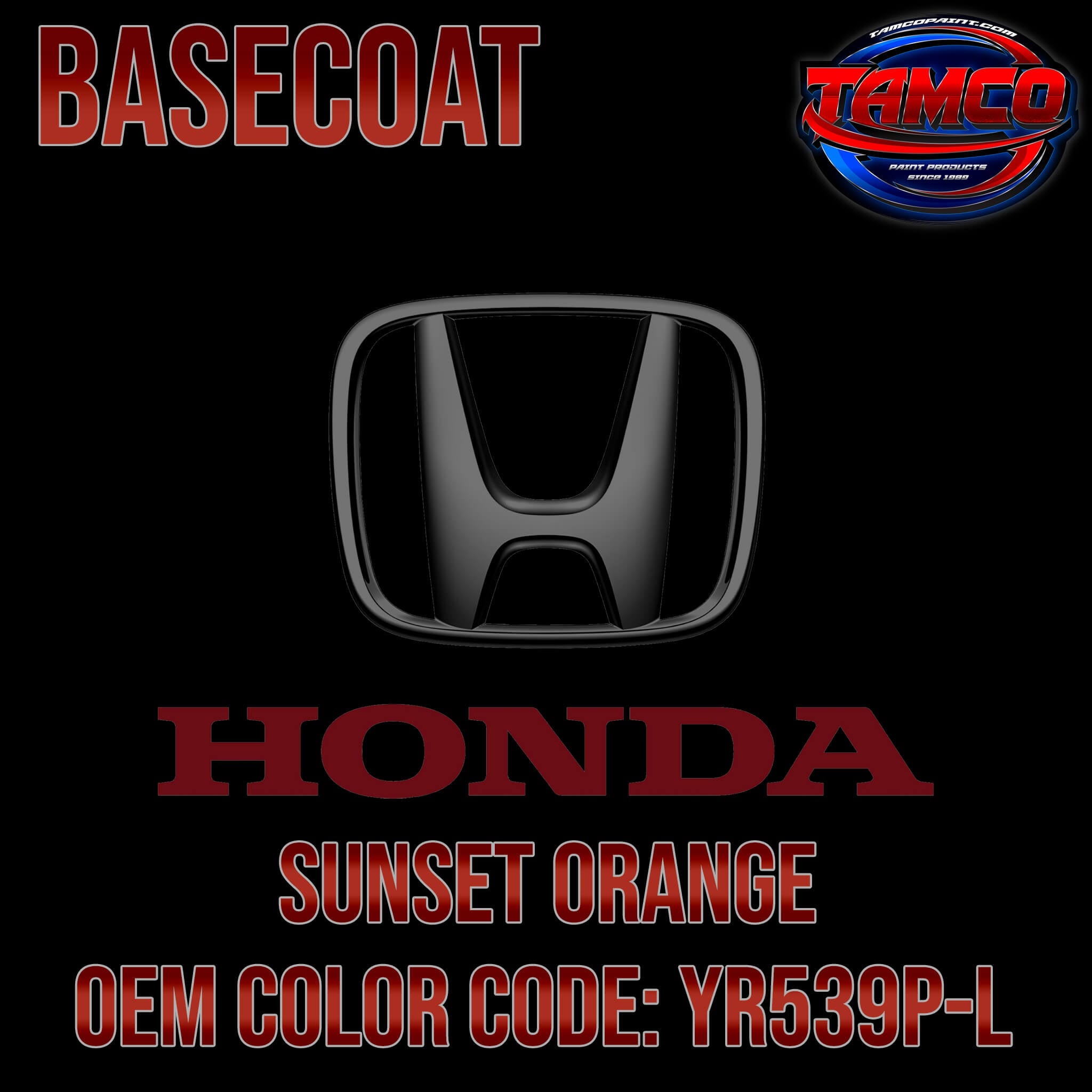 HONDA SUNSET ORANGE  OEM BASECOAT