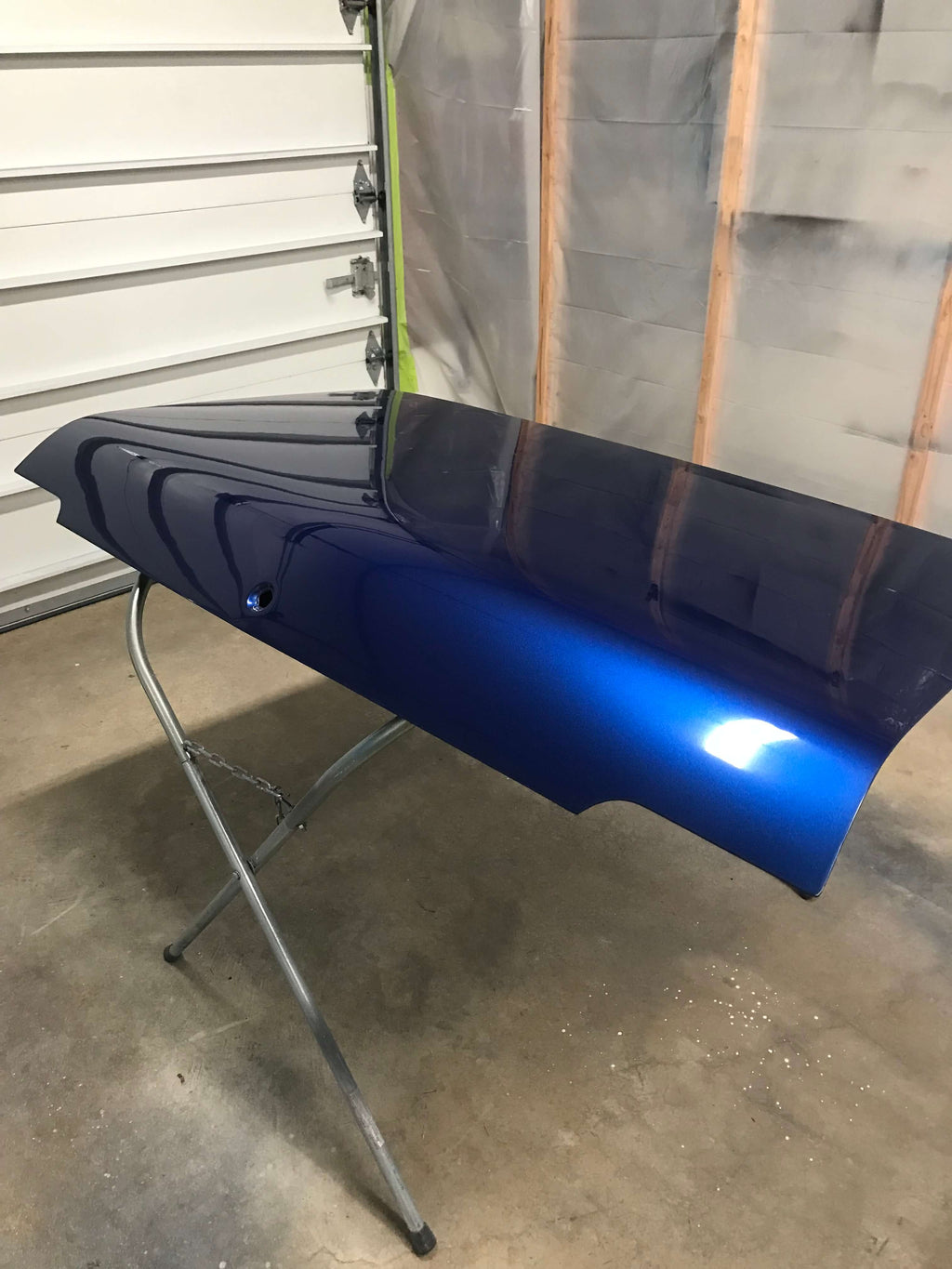 Targa blue metallic car part
