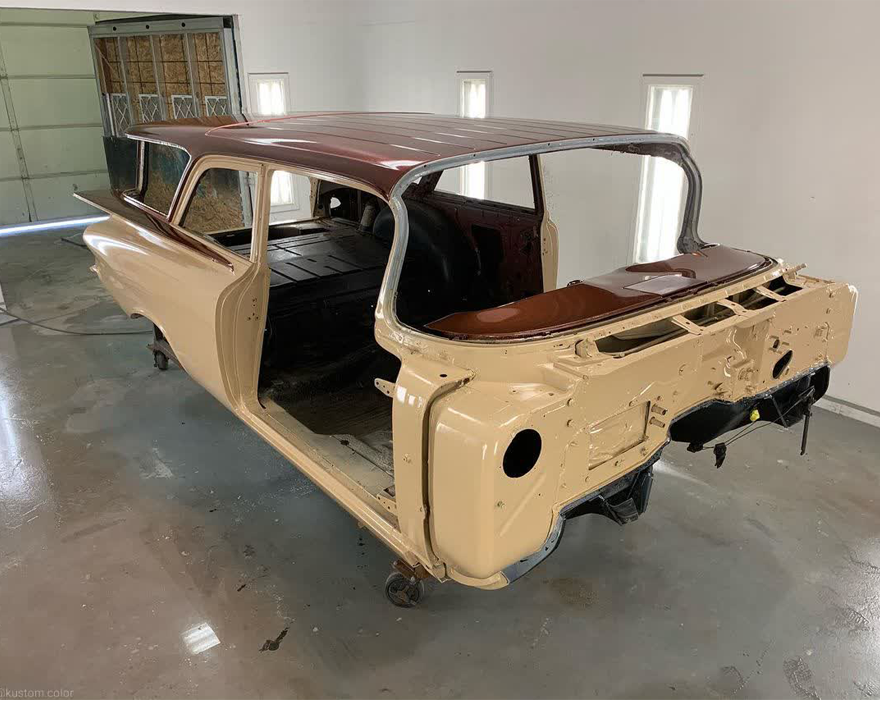 Tamco Paint Ivory Pearl in 1959 Chevrolet Brookwood