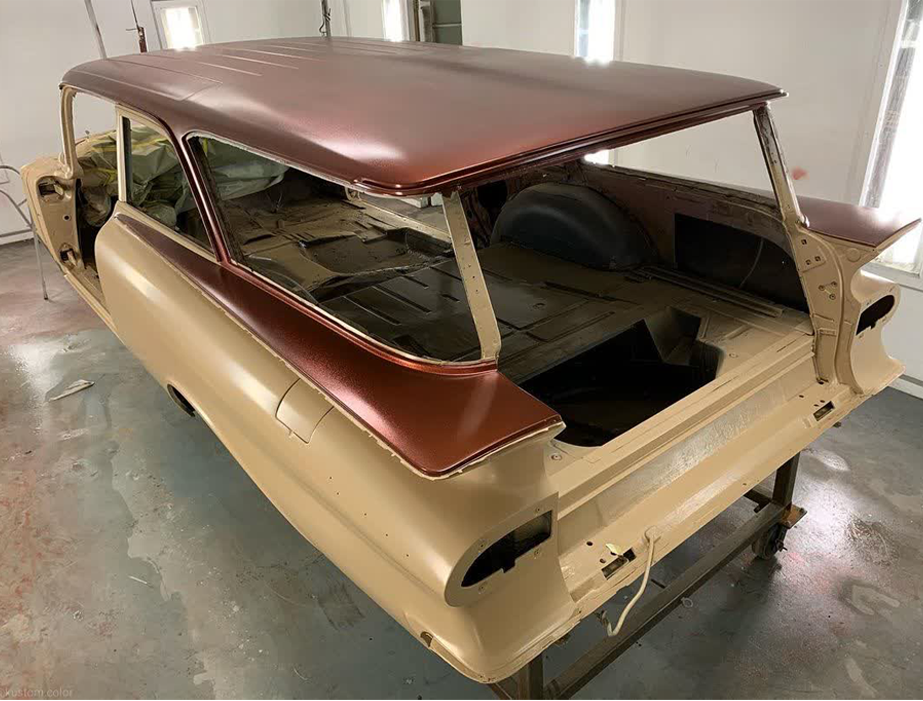 Tamco Paint Ivory Pearl in 1959 Chevrolet Brookwood