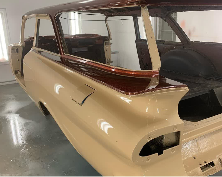 Tamco Paint Ivory Pearl in 1959 Chevrolet Brookwood