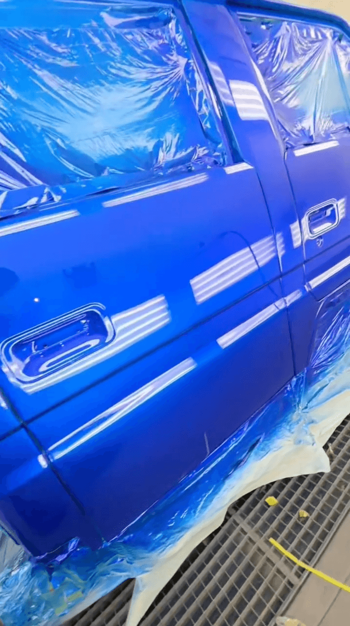 Tamco Paint Kandy Killa Blue Candy Concentrate on Kei Truck