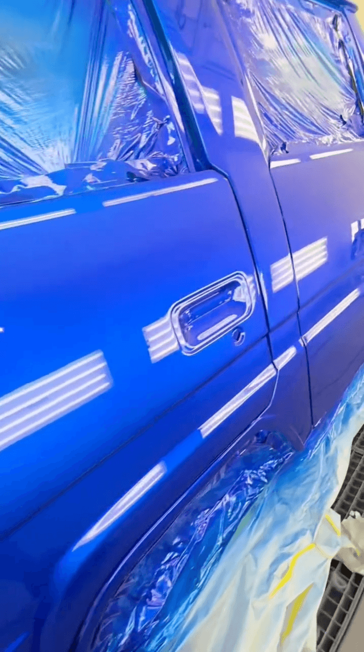 Tamco Paint Kandy Killa Blue Candy Concentrate on Kei Truck