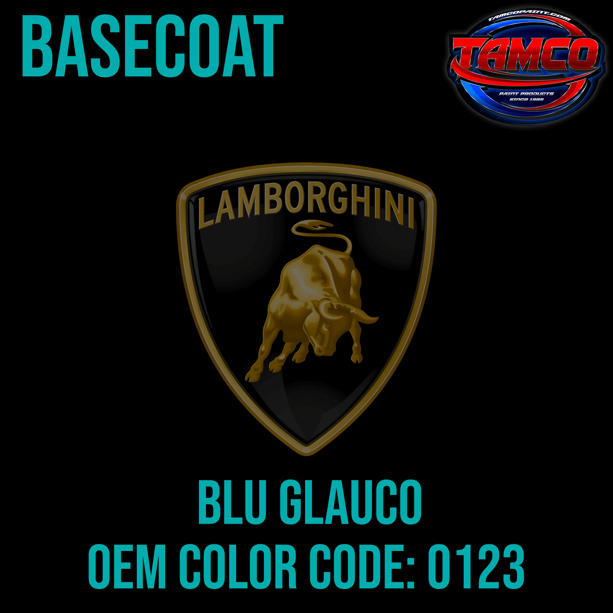 Lamborghini Blue Glauco Basecoat