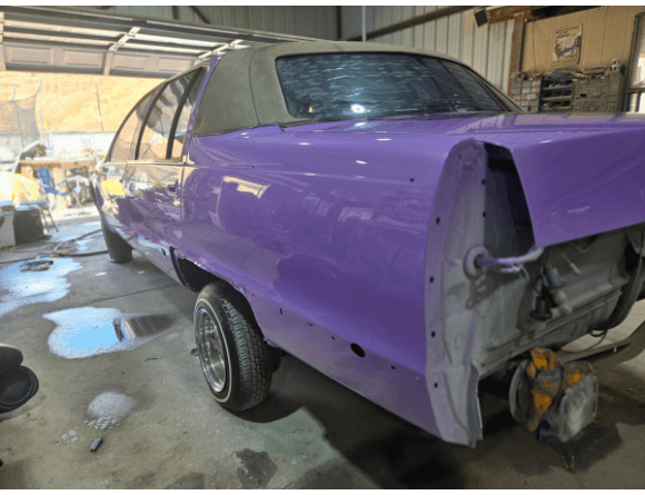 Tamco Paint Lavender Lust Pearl in 1996 Cadillac Fleetwood Brougham