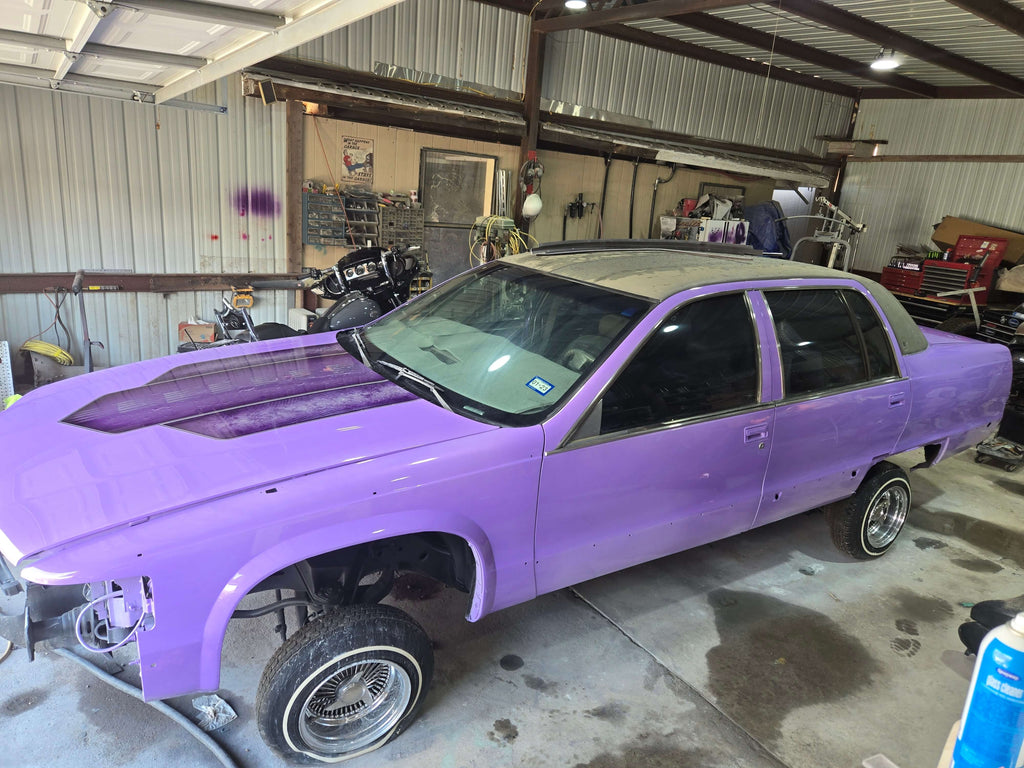 Tamco Paint Lavender Lust Pearl in 1996 Cadillac Fleetwood Brougham