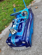 Tamco Paint Liberty Blue and Caribbean Current Pearl on car
