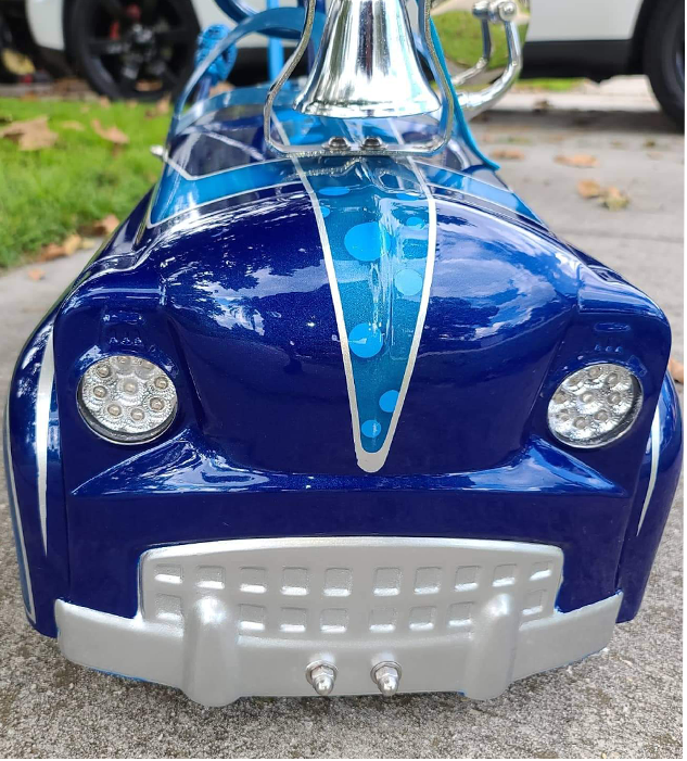 Tamco Paint Liberty Blue and Caribbean Current Pearl on car
