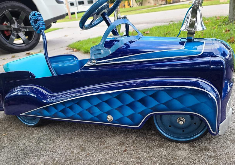 Tamco Paint Liberty Blue and Caribbean Current Pearl on car