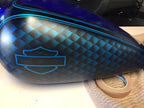 Tamco Paint Monaco & SoCal Blue Candy Concentrate on Motorcycle Fuel Tank