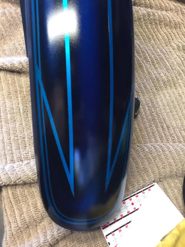 Tamco Paint Monaco & SoCal Blue Candy Concentrate on Motorcycle Fuel Tank