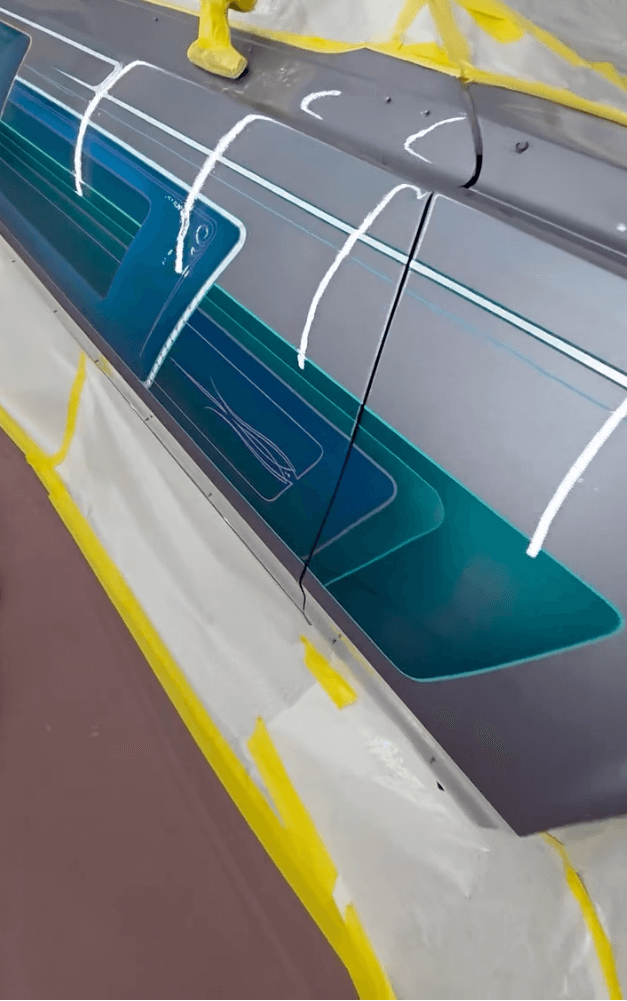Tamco Paint Monaco and Teal Time Candy Concentrate on Oldsmobile Cutlass Supreme