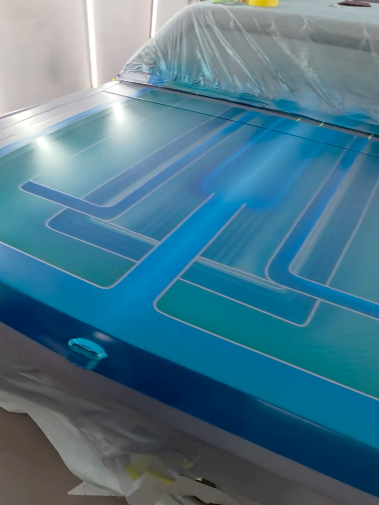 Tamco Paint Monaco and Teal Time Candy Concentrate on Oldsmobile Cutlass Supreme