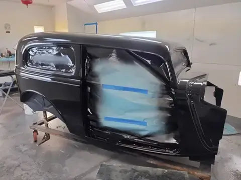Tamco Paint Murdered Out Black 2.0 on 1934 Ford Sedan