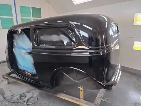 Tamco Paint Murdered Out Black 2.0 on 1934 Ford Sedan