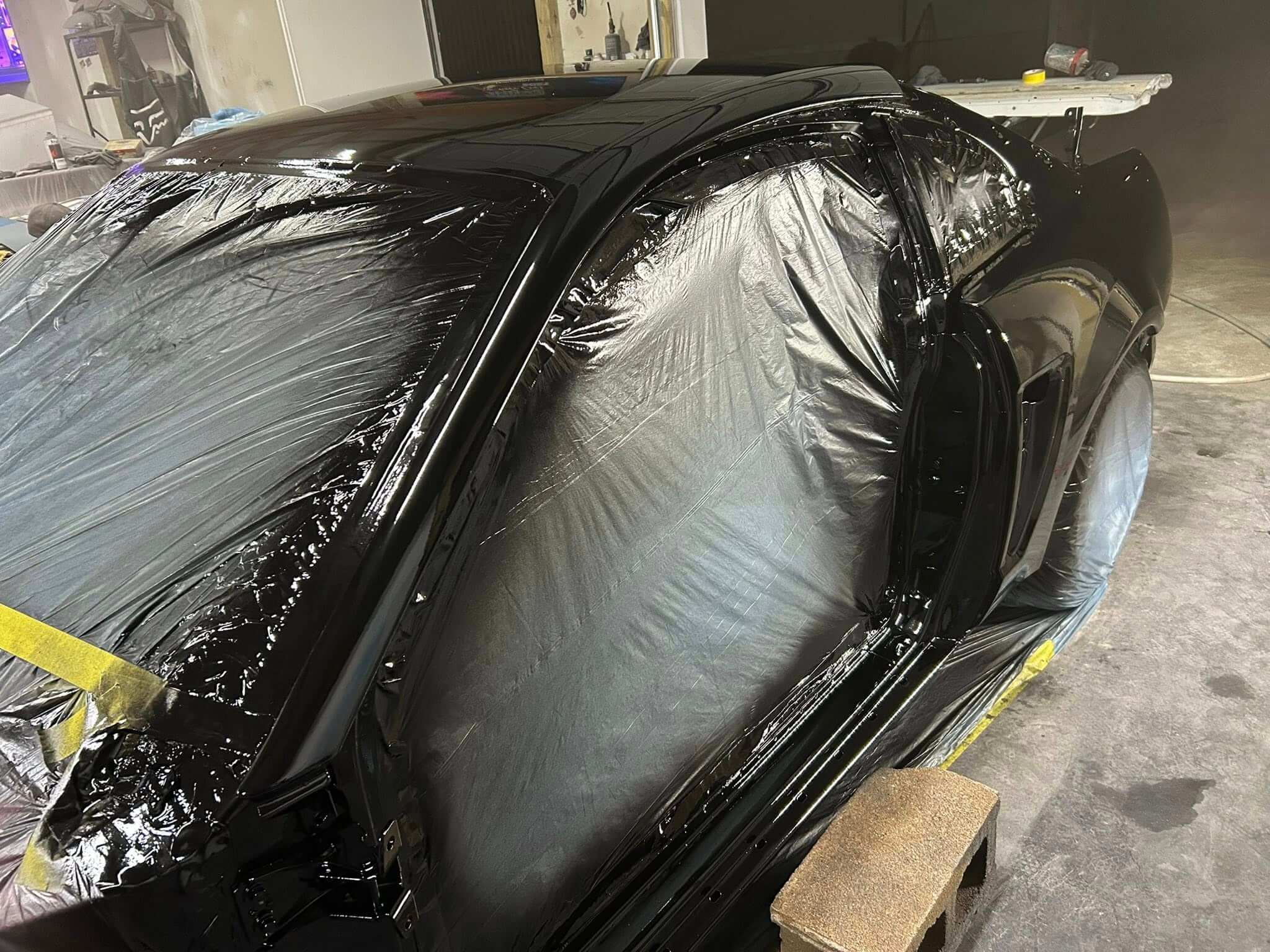 Tamco Paint Murdered Out Black 2.0 on Ford Mustang