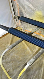 Tamco Paint Murdered Out Black & Slick Silver Metallic on Side Pipe Covers
