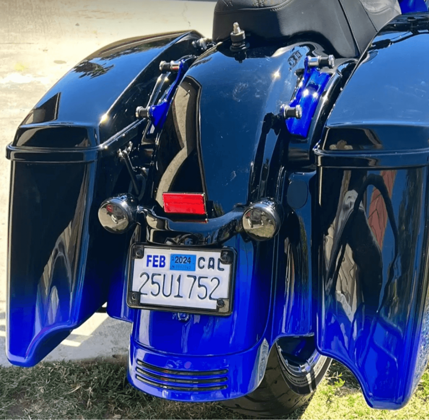 Tamco Paint My Boy Blue and Murdered Out Black 2.0 on Harley Davidson Road Glide