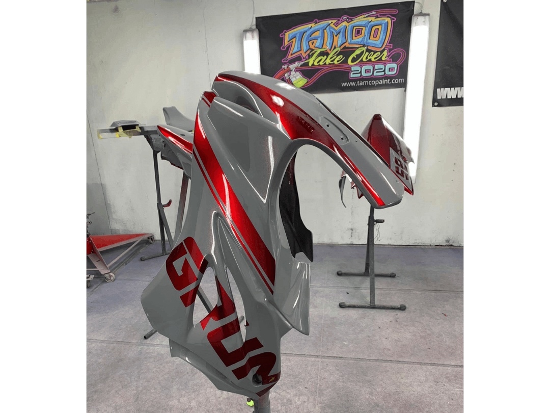 Tamco Paint OG Red and Tamgerine Candy Concentrate on Suzuki GSX-R1000