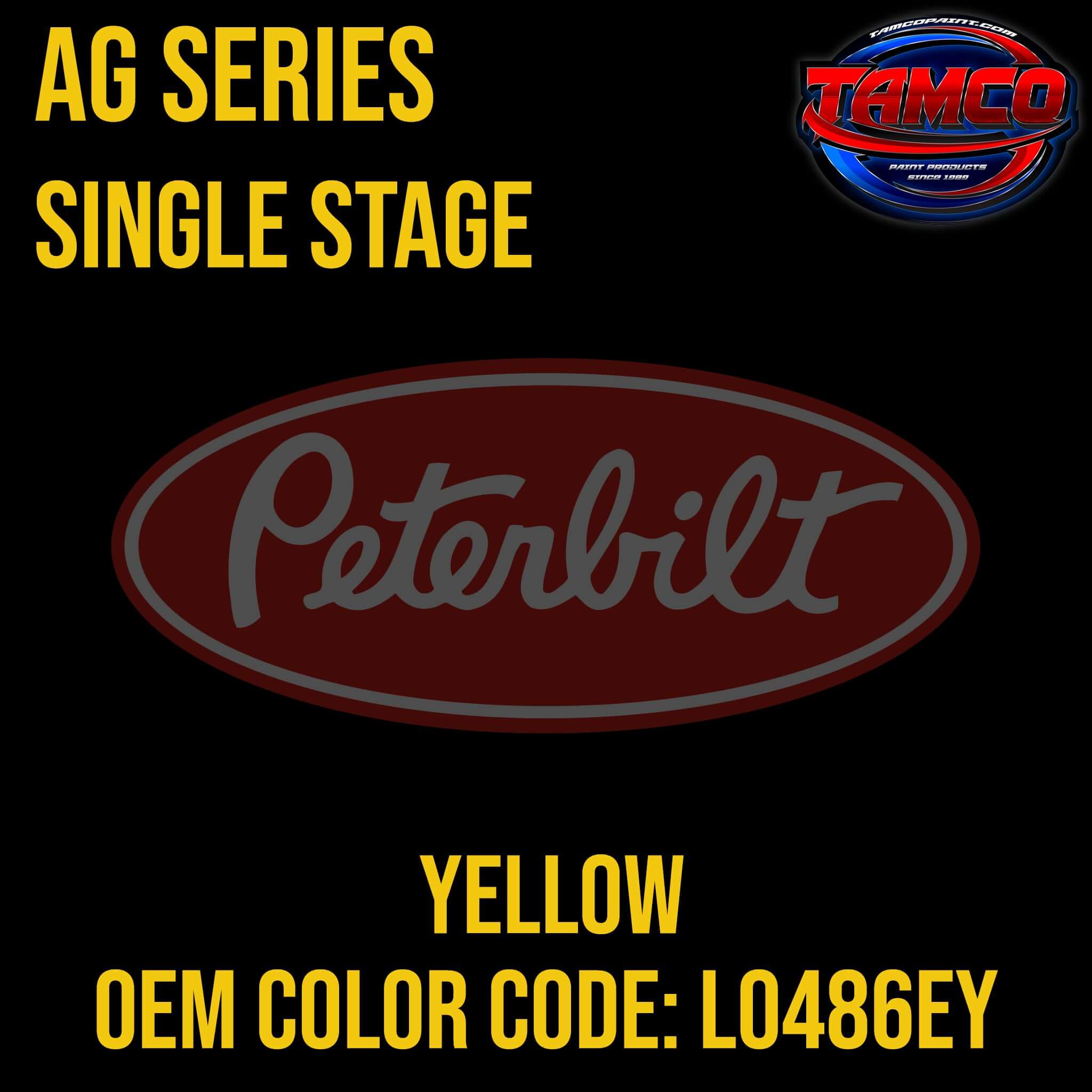 Tamco Paint Peterbilt Yellow OEM Color Code: L0486EY AG SS