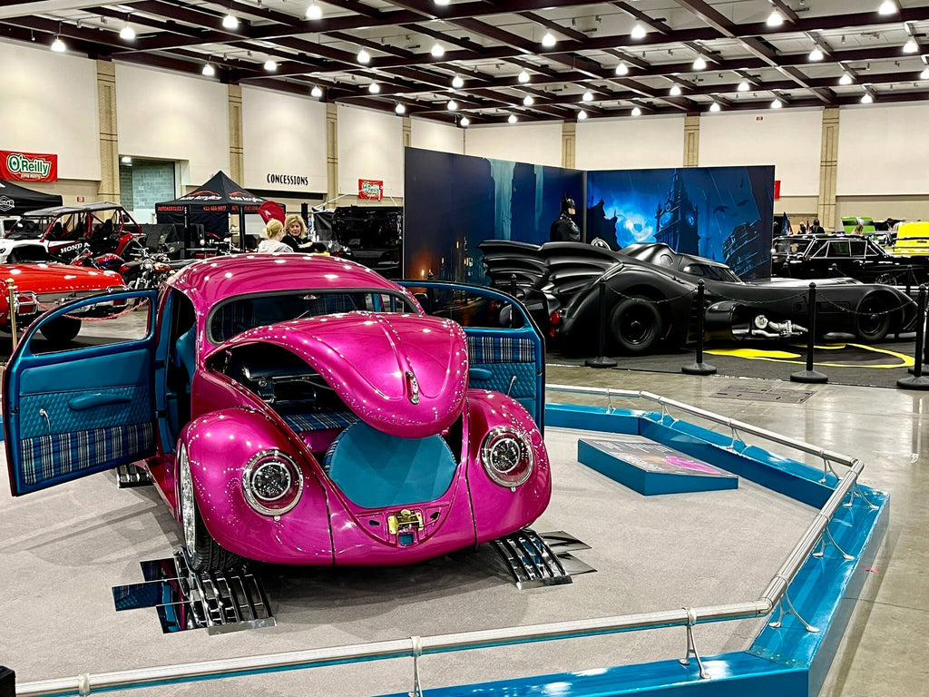Tamco Paint Piss Off Pink in 1967 Chop Top Volkswagen Beetle