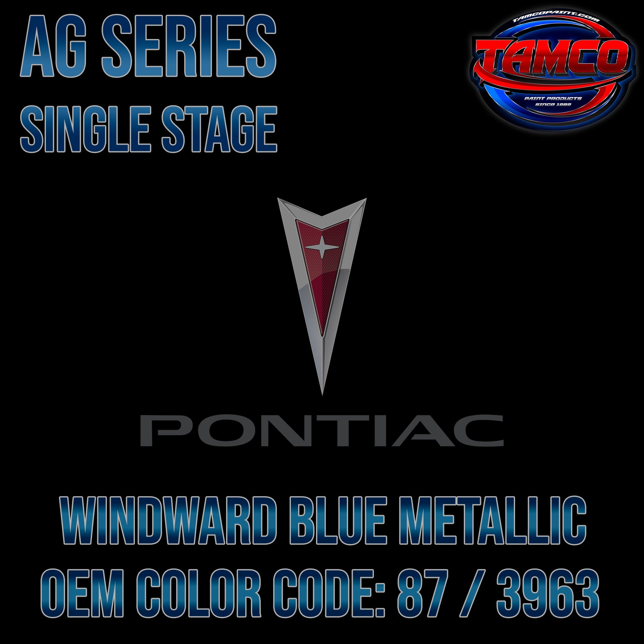 PONTIAC WINDWARD BLUE METALLIC