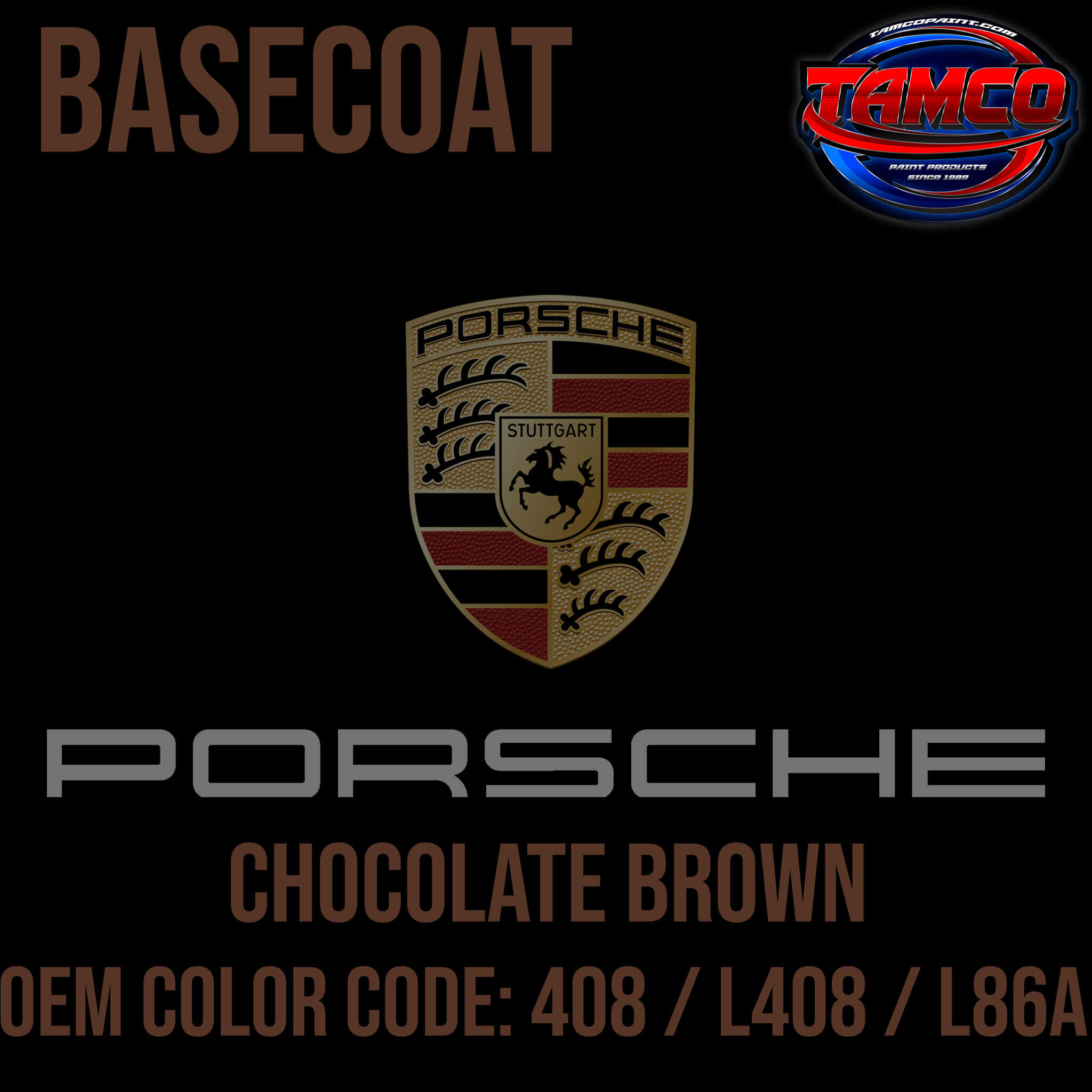 Porsche Chocolate Brown Basecoat