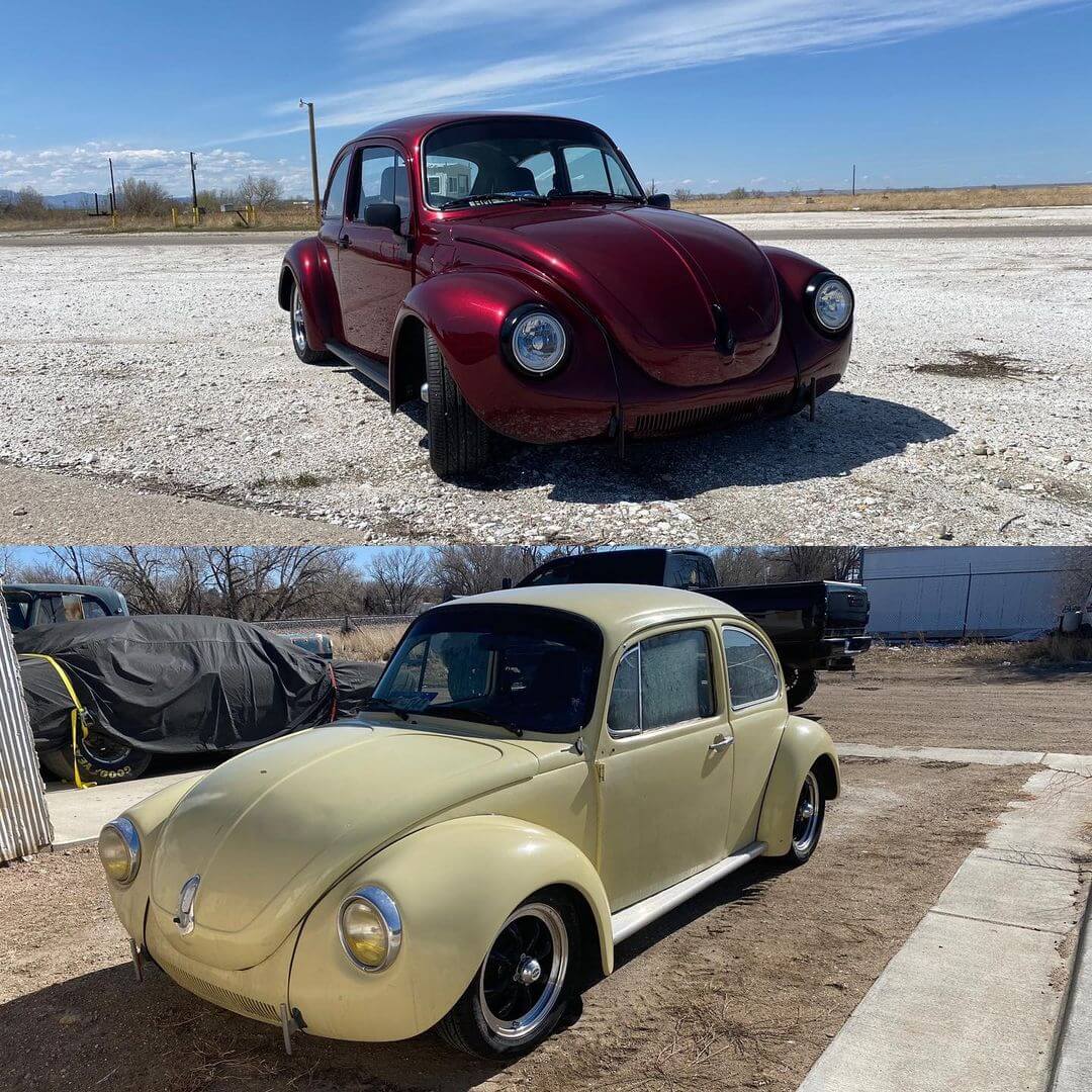 Tamco Paint Rock It Red on Volkswagen Beetle
