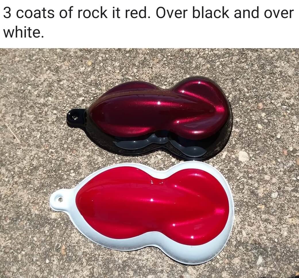 Tamco Paint Rock It Red on Speed shapes