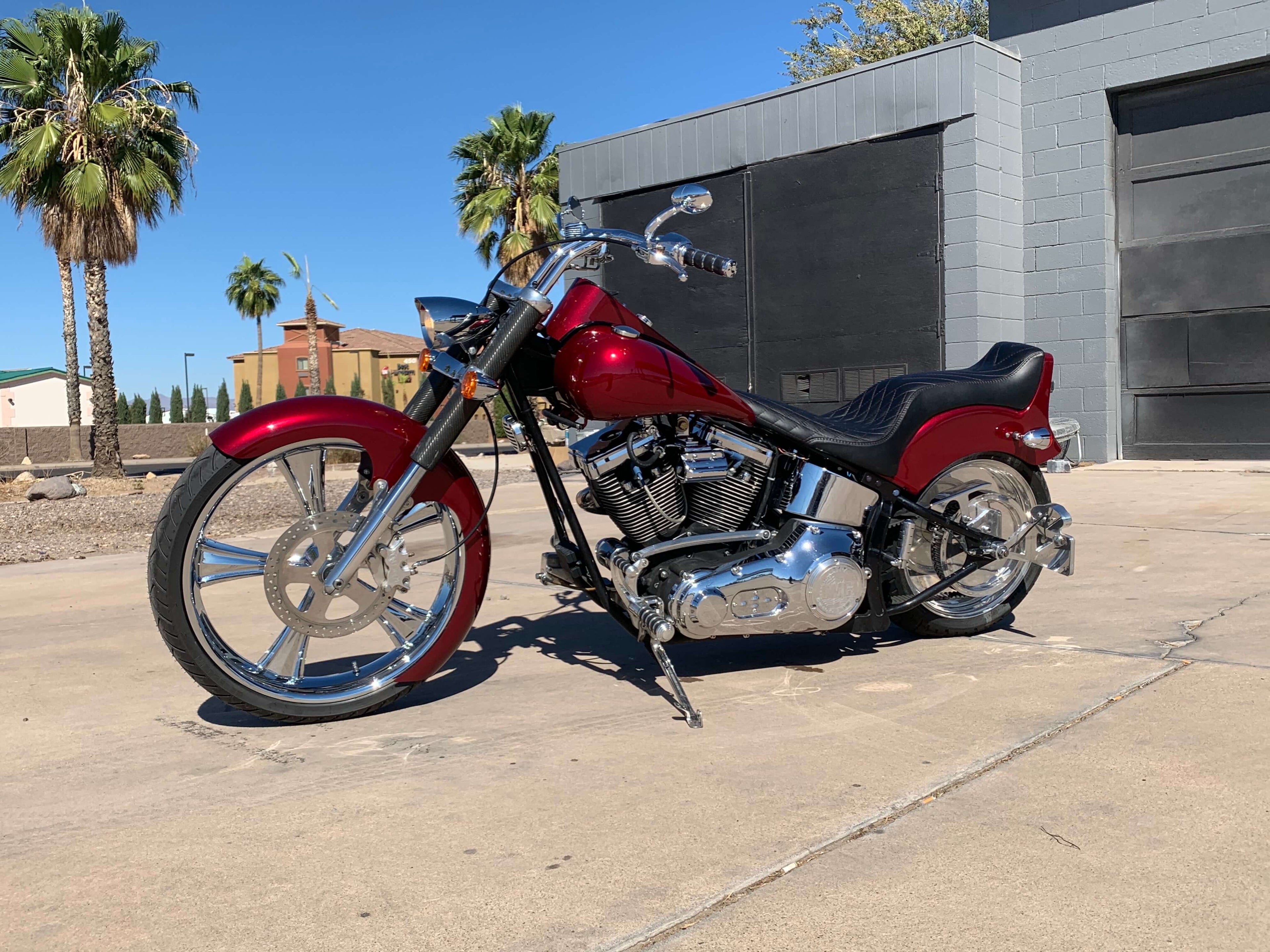 Tamco Paint Rock It Red on Harley Davidson