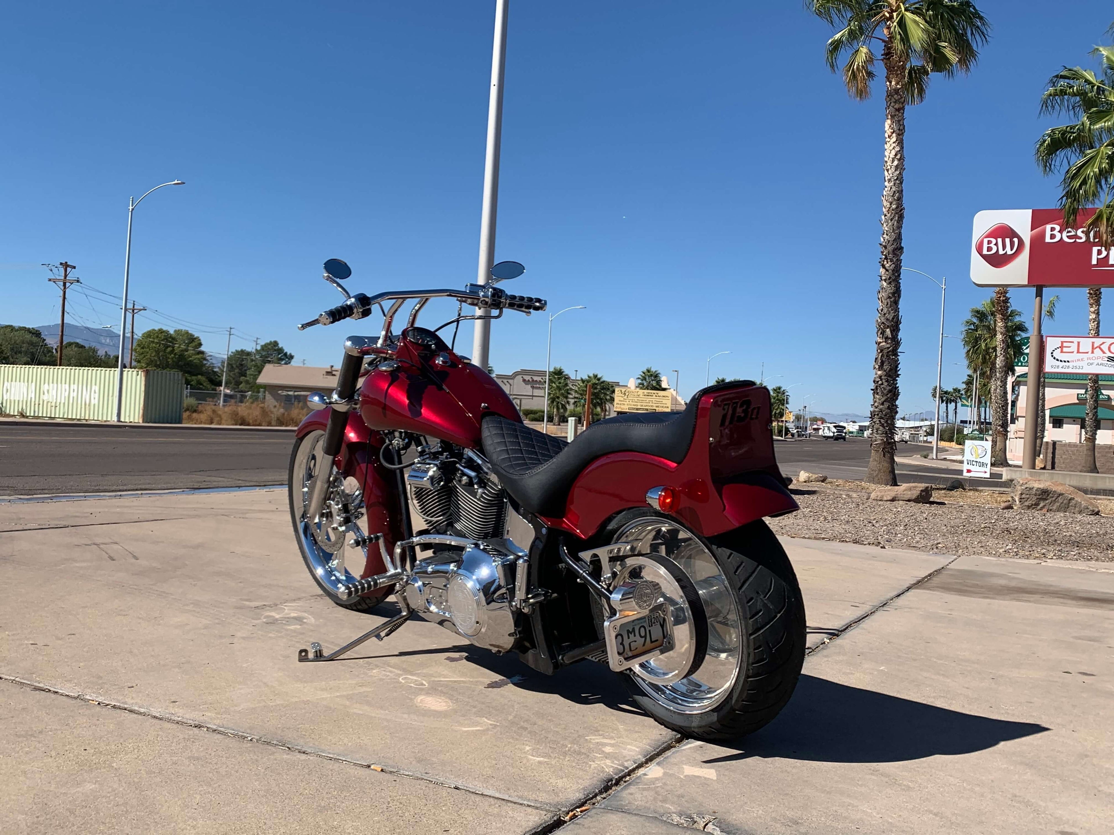 Tamco Paint Rock It Red on Harley Davidson