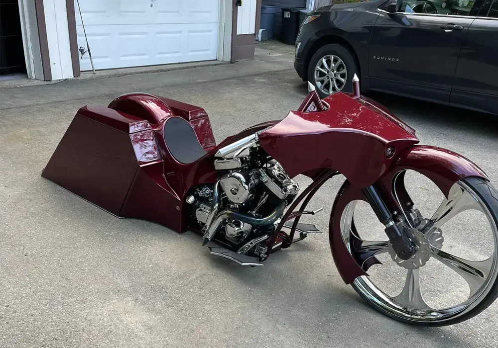 Tamco Paint Rock It Red on Harley Davidson