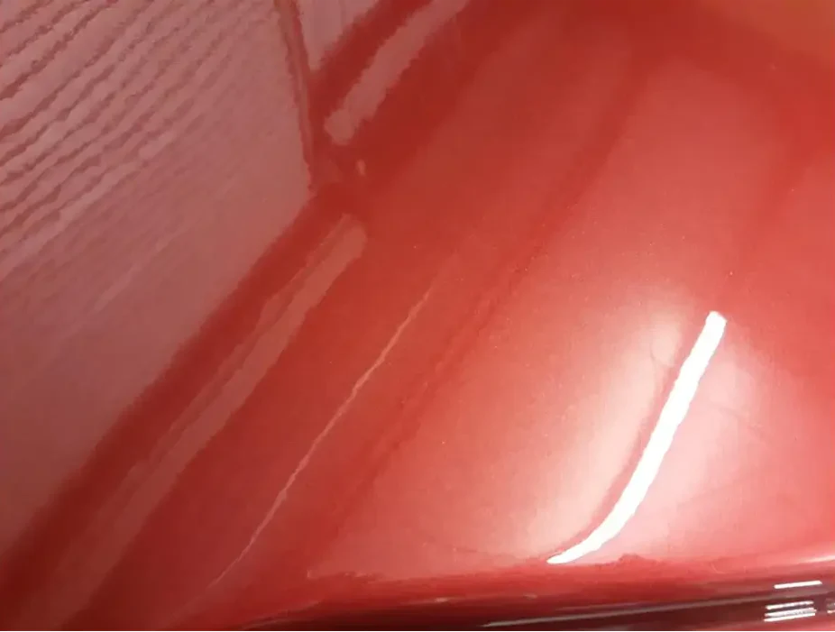 Tamco Paint Rock It Red on Car Part