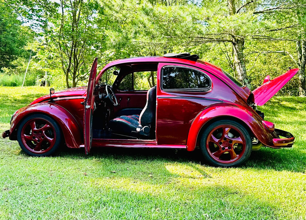 Tamco Paint Rock-It-Red in 1963 Volkswagen Beetle Ragtop