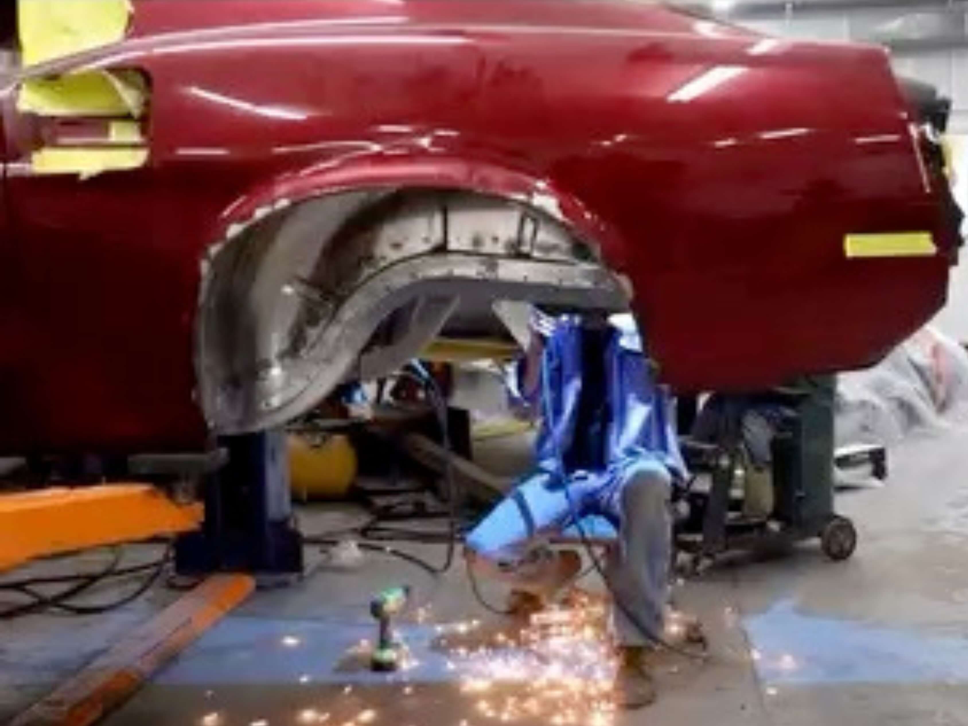 Tamco Paint Rock-it-Red in 1969 Ford Mustang Boss 429 Restomod