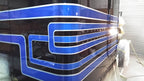 Tamco Paint Sinister Triple Reboot Blue and Blue Nitrous on Peterbilt 379