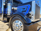 Tamco Paint Sinister Triple Reboot Blue and Blue Nitrous on Peterbilt 379