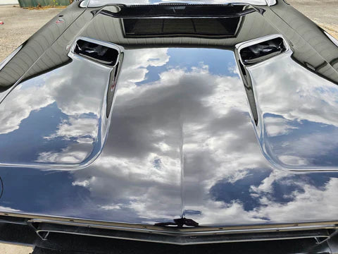 Tamco Paint Sinister Triple Reboot Purple in 1973 Dodge Challenger